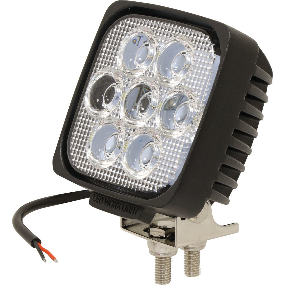 PHARE DE TRAVAIL CARRÉ LED 10/32V 35W 2200 LUMENS FAISCEAU LARGE