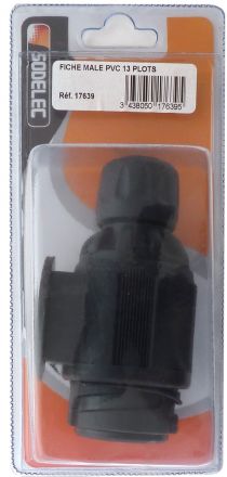 FICHE MÂLE PLASTIQUE 13 PLOTS